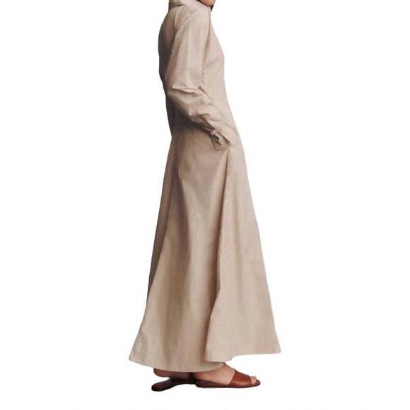 NEW TWP lazy hazy days of summer dress in khaki/white - Picture 2 of 5